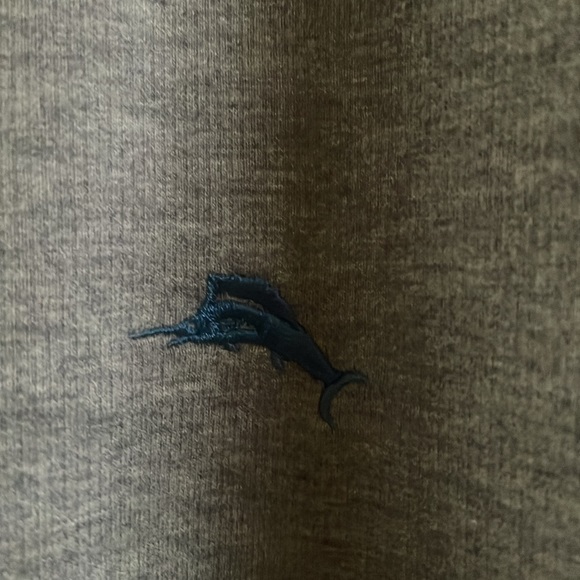 Tommy Bahama 1/4 Zip Pullover Sweatshirt Grey With Blue Detail And Pockets XL - Picture 5 of 8